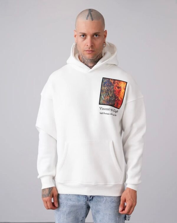 SUDADERA BLANCA VAN GOGH
