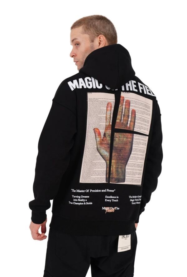 SUDADERA NEGRA MANO - Imagen 2