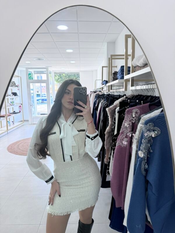 VESTIDO CRUDO LAZO