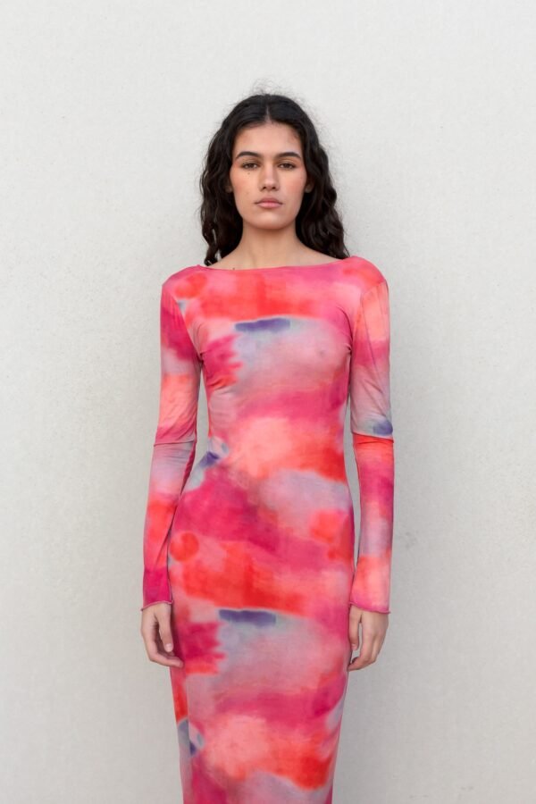 VESTIDO ESTAMPADO LARGO - Imagen 2