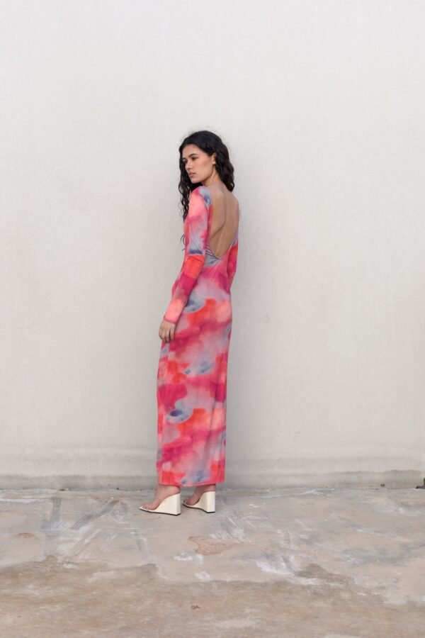 VESTIDO ESTAMPADO LARGO